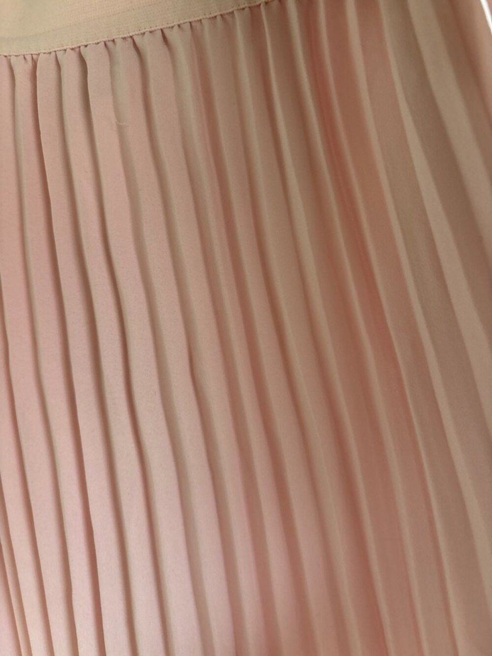 J. Crew Blush Pink Pleated Midi Skirt NWT - Picture 2 of 8